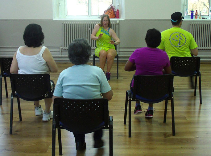 chair zumba classes near me